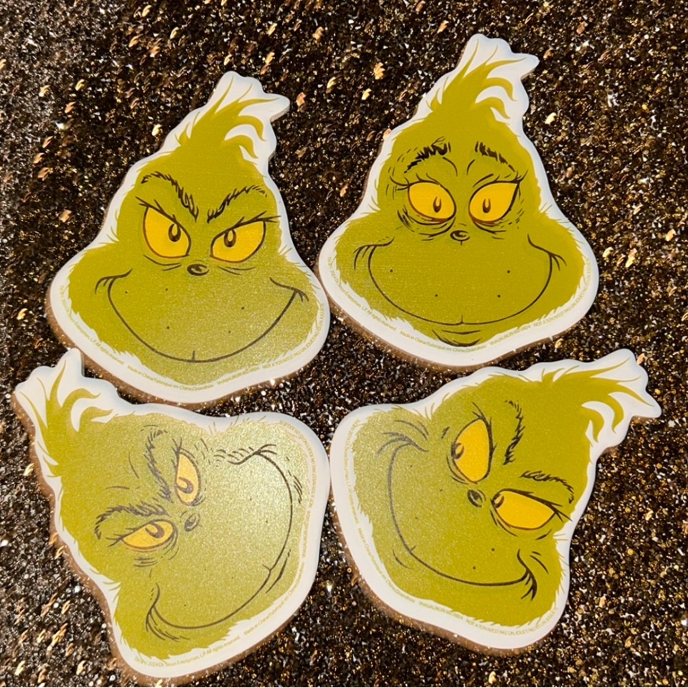 Grinch Drink Coaster Set